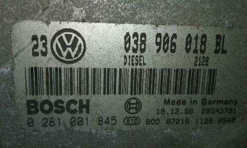Foto 2ª: Centralita Motor ECU Volkswagen Golf 1.9 TDI BERLINA 90CV 66KW [AGR] (1999)