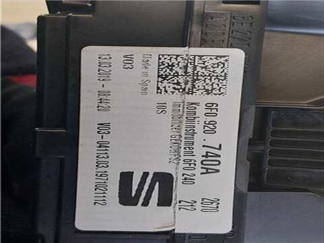 Foto 3ª: Cuadro de Instrumentos Seat Arona 1.0 ERENCE 95CV 70KW [DKLA] (2019)