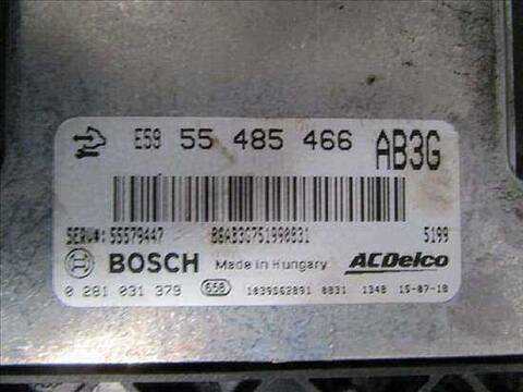 Foto 2ª: Centralita Motor ECU Opel Zafira 2.0 D 130CV [A20DT] (2015)
