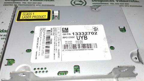 Foto 2ª: Sistema Audio Radio CD Opel Insignia 2.0 16V CDTI BERLINA 160CV 118KW [A20DTH] (2009)