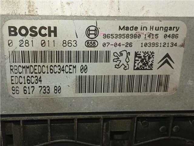 Centralita Motor ECU Citroen C4 1.6 HDI