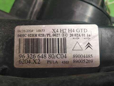 Foto 3ª: Faro Izquierdo Citroen C5 2.0 HDI 109CV 80KW [RHZDW10ATED] (2004)