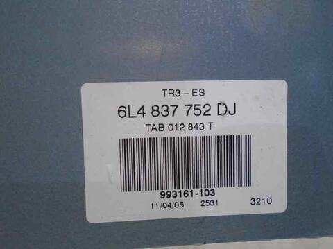 Foto 3ª: Elevalunas Eléctrico Delantero Derecho Seat Ibiza COOL 64CV 47KW [ASY] (2005)