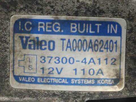 Foto 3ª: Alternador Kia Sorento 2.5 CRDI 4WD (2002)