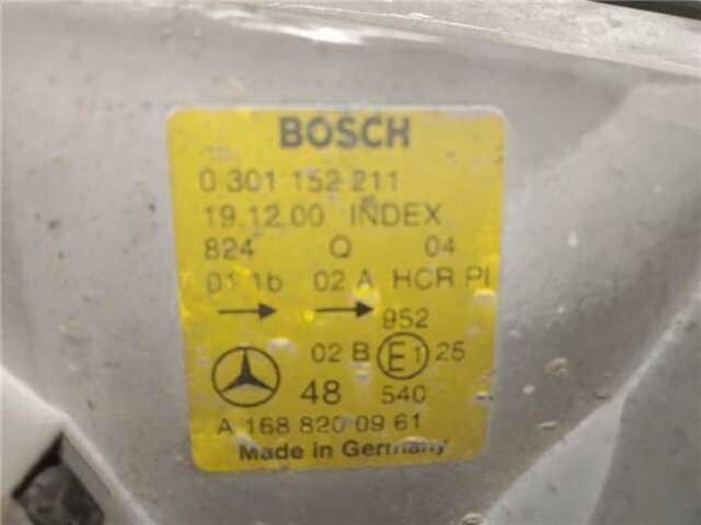 Foto 3ª: Faro Izquierdo Mercedes Clase A 140 1.4 140 (168.031) [1.4 LTR. - 60 KW CAT] [M 166.940]