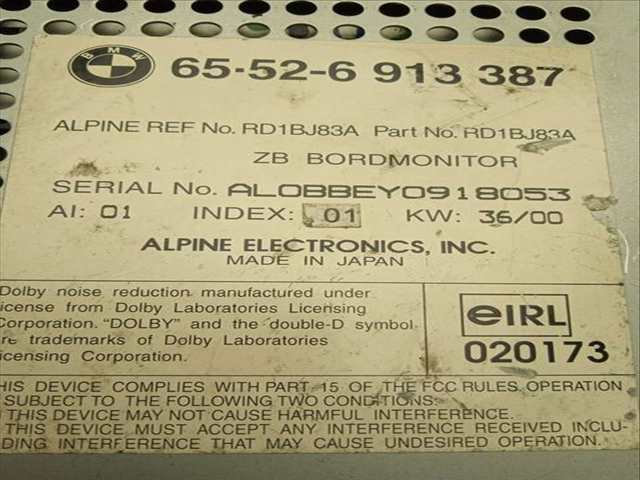 Foto 1ª: Sistema Audio Radio CD Bmw Serie 5 518 4.0 V8 32V CAT BERLINA 286CV 210KW [M60B40]