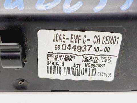 Foto 4ª: Pantalla Multifuncion Citroen C Elysee 1.2 CAT HMY - EB2M) 72CV 53KW [HM02] (2013)