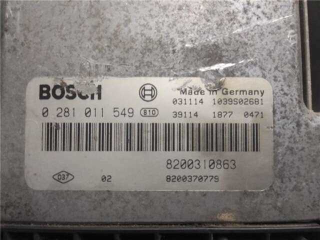 Foto 3ª: Centralita Motor ECU Renault Scenic 1.9 DCI (JM12. JM0G) (JM)(2003-_) [F9Q 812]