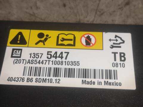 Foto 2ª: Centralita Airbag Opel Insignia A18XER BERLINA (2010)