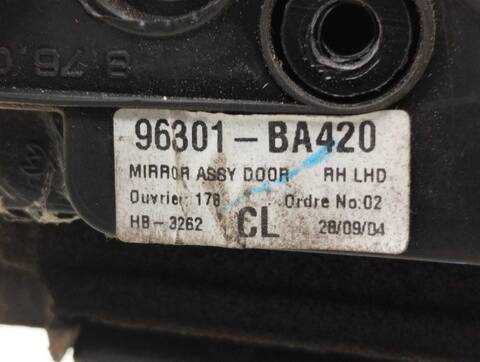 Foto 3ª: Retrovisor Derecho Nissan Primera ACENTA BERLINA 120CV 88KW [F9Q] (2001)