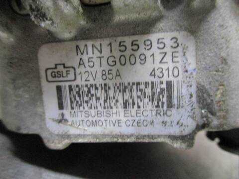 Foto 3ª: Alternador Mitsubishi Colt 1.5 INSTYLE D) BERLINA 109CV 80KW [135950] (2006)