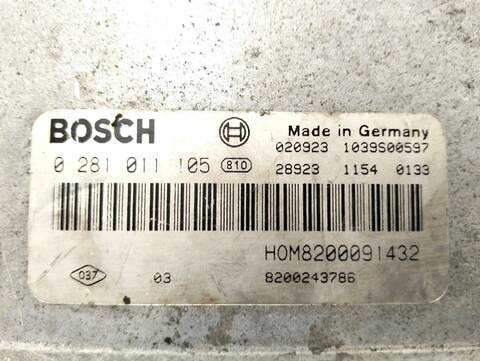 Foto 3ª: Centralita Motor ECU Nissan Primastar CAJA CERRADA BATALLA CORTA 2 7T 101CV [F9Q760] (2002)