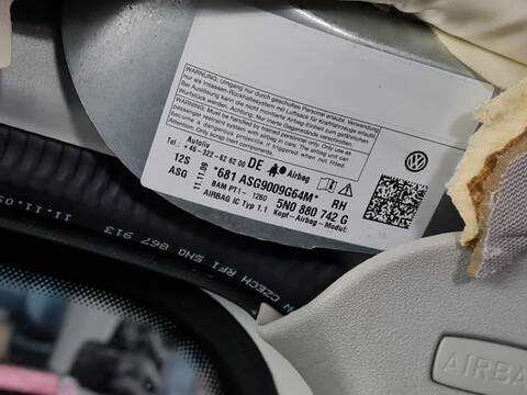Foto 1ª: Airbag Cortina Delantero Derecho Volkswagen Tiguan ADVANCE BLUEMOTION 140CV 103KW [CFFB] (2010)