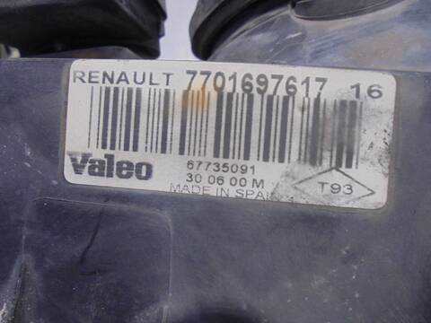 Foto 2ª: Faro Izquierdo Renault Clio 1.9 D 64CV 47KW [F8Q K6] (2000)