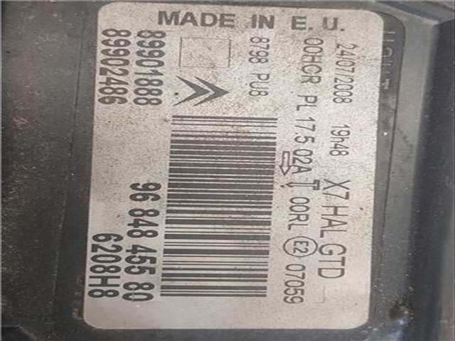 Foto 3ª: Faro Izquierdo Citroen C5 2.0 EXCLUSIVE BERLINA 136CV 100KW [RHR (DW10BTED4)] (2008)