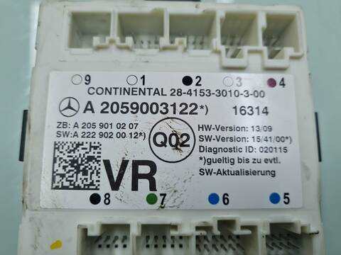 Foto 2ª: Centralita Motor ECU Mercedes Clase C 160 C 220 CDI BLUETEC 205.004) 170CV 125KW [651921] (2016)
