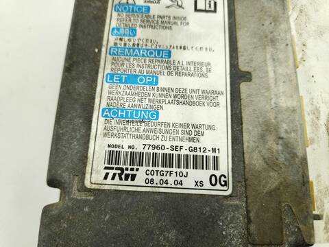 Foto 3ª: Centralita Airbag Honda Accord 2.2I CTDI EXECUTIVE BERLINA 140CV 103KW [N22A1] (2004)