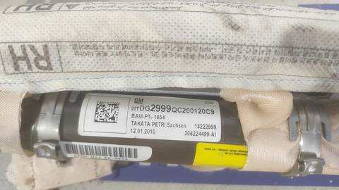 Foto 2ª: Airbag Cortina Delantero Derecho Opel Insignia 2.0 16V CDTI BERLINA 160CV 118KW [A20DTH] (2010)