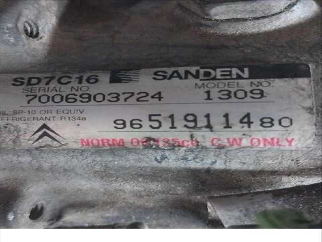 Foto 2ª: Compresor Aire Acondicionado Peugeot 307 1.6 HDI 110 (2002)