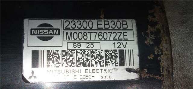 Motor de Arranque Nissan Cabstar CABSTAR 35.XX CABINA SIMPLE [2.5 LTR. - 96 KW DIESEL]