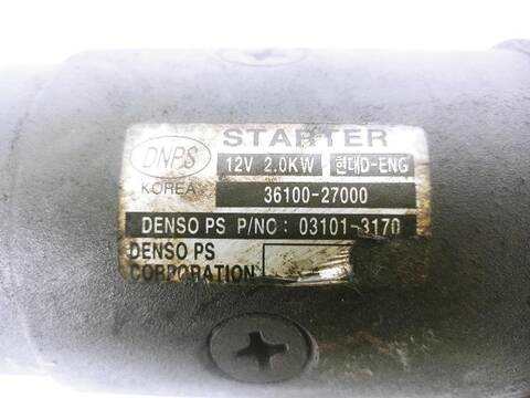 Foto 2ª: Motor de Arranque Hyundai Santa Fe 2.0 CRDI 4X4 [D4EA] (2000)