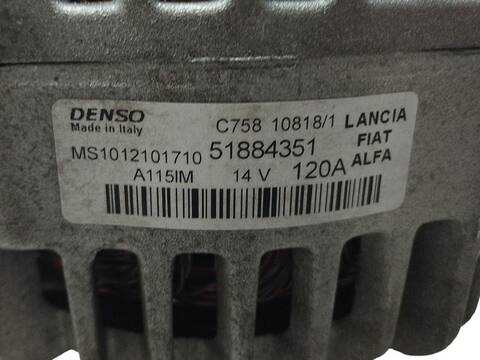 Foto 2ª: Alternador Fiat 500 1.6 D MULTIJET 334AXA1B 334AXA11) (2014)