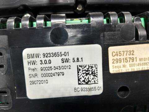 Foto 3ª: Mando Climatizador Bmw Serie 5 518 530 D 245CV [N57D30A] (2009)