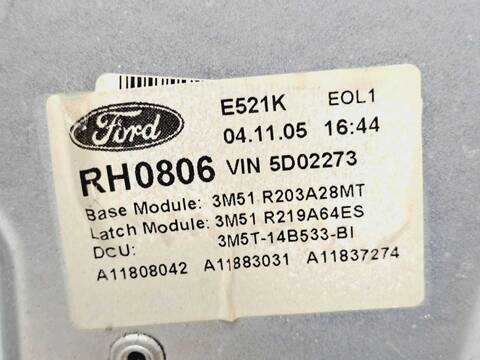 Foto 2ª: Elevalunas Eléctrico Delantero Derecho Ford C Max AMBIENTE D) 115CV 85KW FOCUS CAP) [KKDA] (2005)