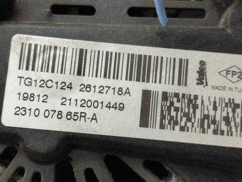 Foto 2ª: Alternador Renault Clio 1.5 DCI 90CV 66KW [K9K B6] (2012)