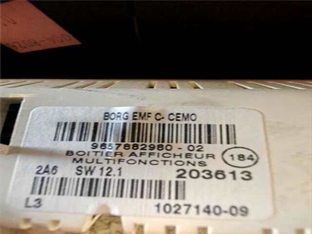 Pantalla Multifuncion Peugeot 307 1.6 XS [1.6 LTR. - 80 KW HDI FAP CAT (9HZ - DV6TED4)]