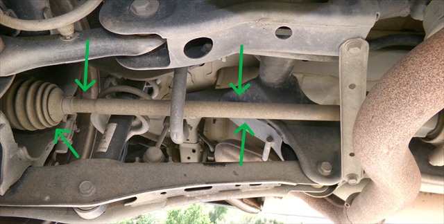 Transmision Trasera Derecha Mitsubishi ASX 1.8 D 2010-2012
