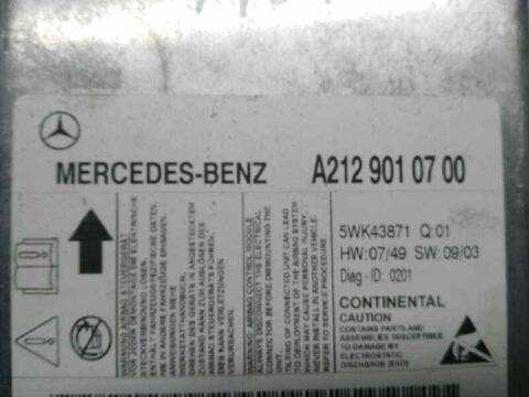 Foto 3ª: Centralita Airbag Mercedes Clase E 180 2.1 CDI CAT 170CV 125KW (2009)