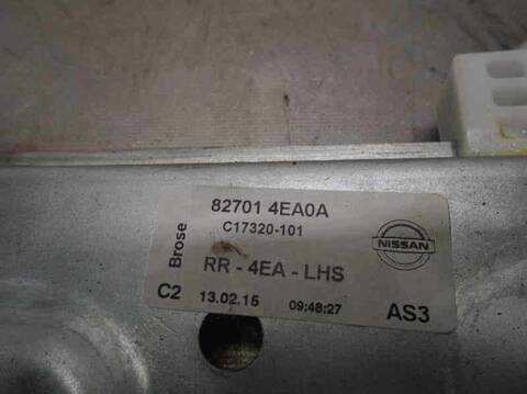 Foto 3ª: Elevalunas Manual Trasero Izquierdo Nissan Qashqai 360 116CV 85KW [HRA2] (2015)
