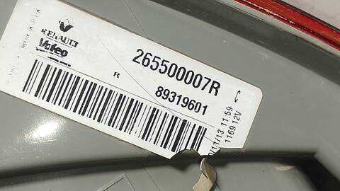 Foto 4ª: Piloto Trasero Derecho Renault Megane BUSINESS BERLINA 110CV 81KW III BERLINA 5 P [K9K636] (2014)