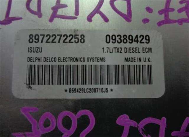 Foto 3ª: Centralita Motor ECU Opel Corsa 1.7 DI [Y 17 DTL]