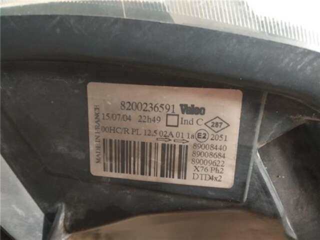 Foto 3ª: Faro Derecho Renault Kangoo 1.5 PRIVILEGE [1.5 LTR. - 60 KW DCI DIESEL]