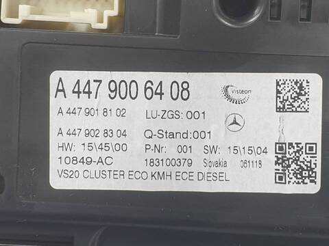 Foto 3ª: Cuadro de Instrumentos Mercedes Vito 109-111 CDI LANG 447.703)