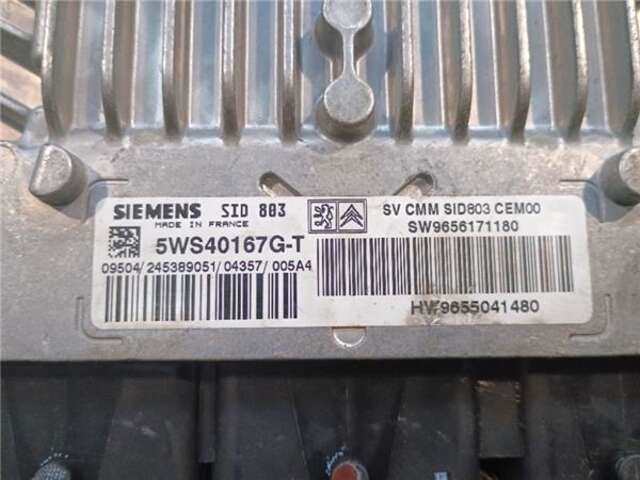 Foto 2ª: Centralita Motor ECU Peugeot 407 2.0 ST CONFORT PACK [2.0 LTR. - 100 KW 16V HDI FAP] [RHR / DW10BTED4]