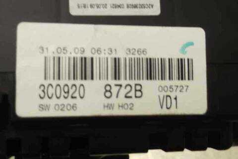 Foto 2ª: Cuadro de Instrumentos Volkswagen Passat BLUEMOTION BERLINA 110CV 81KW [CBD] (2009)