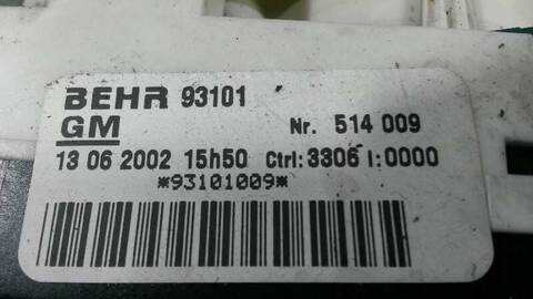 Foto 2ª: Mando Calefacción A. A. Opel Zafira 1.8 16V 125CV 92KW [Z18XE] (2002)