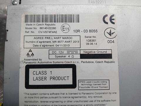 Foto 3ª: Sistema GPS Toyota Auris ACTIVE 90CV 66KW [1ND] (2014)