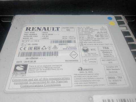 Foto 3ª: Sistema Audio Radio CD Renault Scenic 1.3 TCE 140 140CV 103KW IV J9_) [H5H 450,H5H 470,H5H 490] (2018)