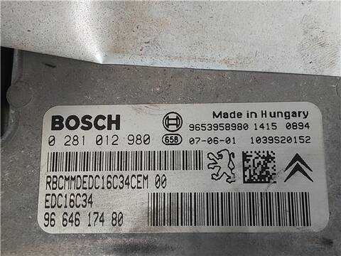 Foto 3ª: Centralita Motor ECU Citroen C4 1.6 HDI PICASSO 109CV 80KW [9HZ-DV6TED4] (2007)