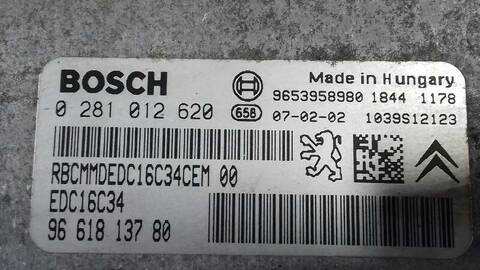 Foto 3ª: Centralita Motor ECU Peugeot Partner 1.6 16V HDI CAT 75CV 55KW [9HW] (2007)