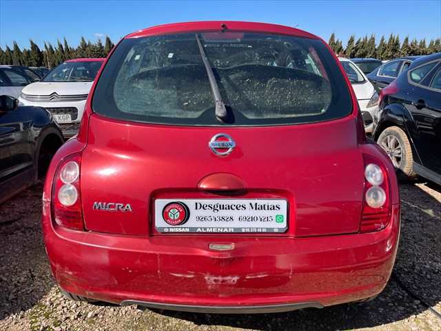 Foto 3ª: Paragolpes Trasero Nissan Micra 1.2 G 80cv [CR12 EURO4] (2009)