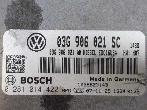 Foto 3ª: Centralita Motor ECU Seat Leon SPORT LIMITED 105CV 77KW [BXE] (2008)