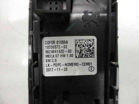 Foto 2ª: Botonera Elevalunas Peugeot 3008 HN02 (2017)