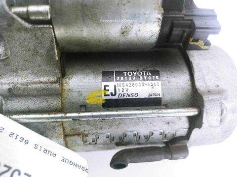 Foto 2ª: Motor de Arranque Toyota Auris 1.33 DUAL-VVTI NRE150_) [1NR-FE] (2006)