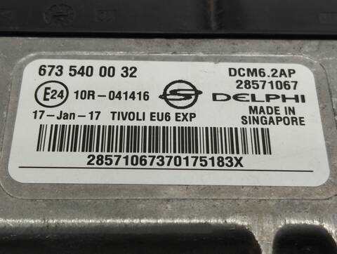 Foto 2ª: Centralita Motor ECU Ssangyong Tivoli CRYSTAL 4X2 116CV 85KW [673910] (2017)