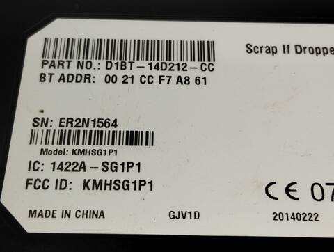 Foto 3ª: Centralita Motor ECU Ford Focus EDITION 125CV 92KW [M1DA] (2014)